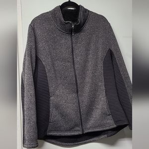 Jacket womens 2x black/gray
